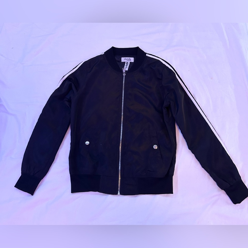 Charlotte Russe sport black jacket, size XS